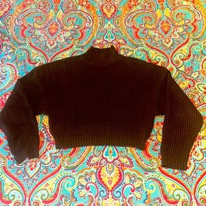 Zaful Cropped Turtleneck Sweater